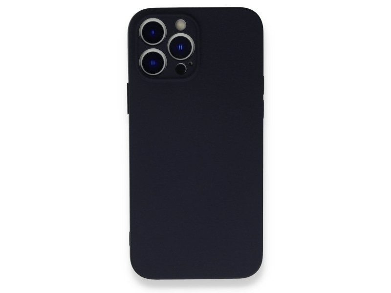Newface iPhone 13 Pro Kılıf Nano içi Kadife Silikon - Koyu Gri