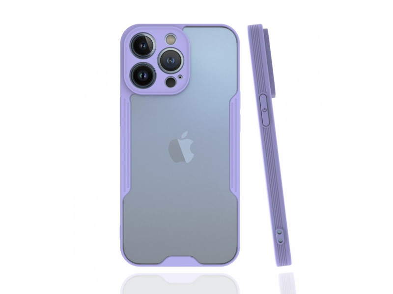 Newface iPhone 13 Pro Kılıf Platin Silikon - Lila