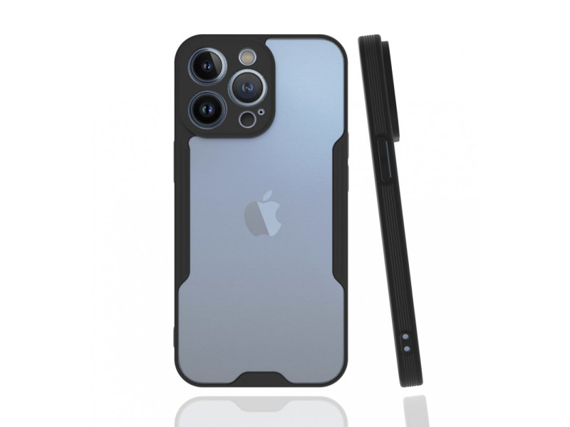 Newface iPhone 13 Pro Kılıf Platin Silikon - Siyah