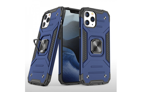 Newface iPhone 13 Pro Kılıf Zegna Yüzüklü Silikon Kapak - Mavi