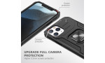 Newface iPhone 13 Pro Kılıf Zegna Yüzüklü Silikon Kapak - Siyah