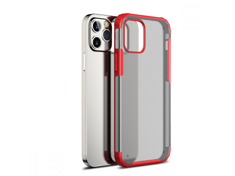 Newface iPhone 13 Pro Max Kılıf Armor Shield Silikon - Kırmızı