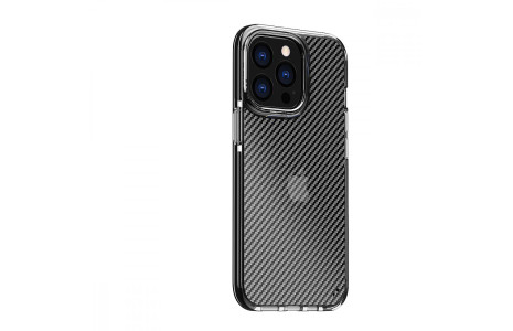 Newface iPhone 13 Pro Max Kılıf Bambi Karbon Silikon - Siyah
