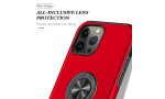 Newface iPhone 13 Pro Max Kılıf Elit Yüzüklü Kapak - Kırmızı
