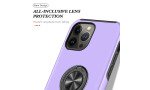 Newface iPhone 13 Pro Max Kılıf Elit Yüzüklü Kapak - Mor