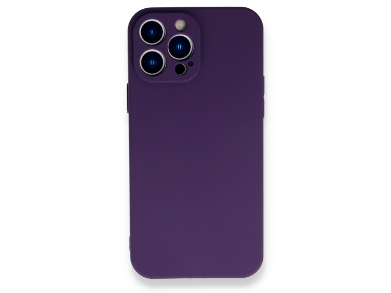 Newface iPhone 13 Pro Max Kılıf First Silikon - Mor