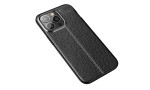 Newface iPhone 13 Pro Max Kılıf Focus Derili Silikon - Siyah