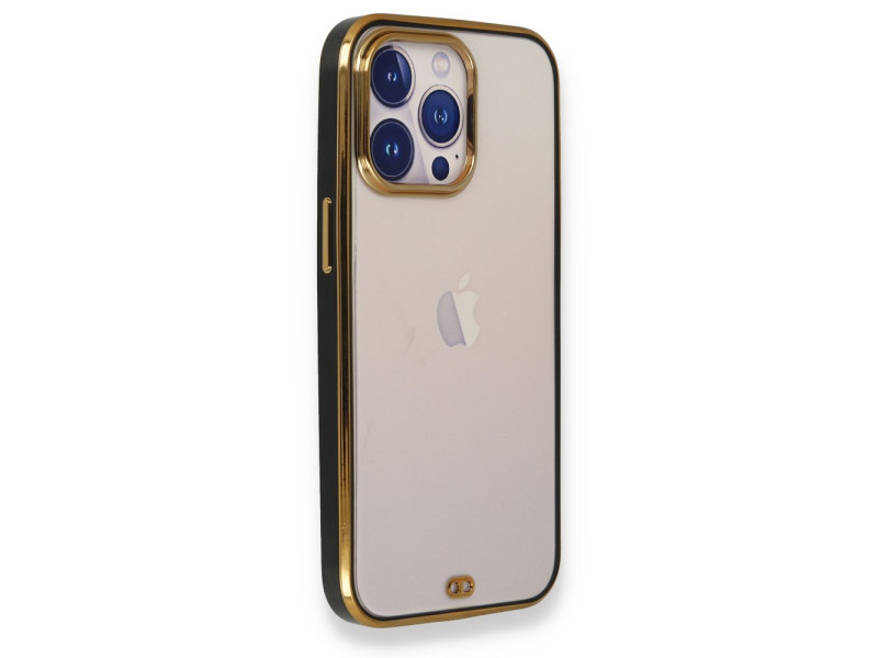 Newface iPhone 13 Pro Max Kılıf Liva Silikon - Siyah