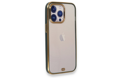 Newface iPhone 13 Pro Max Kılıf Liva Silikon - Yeşil