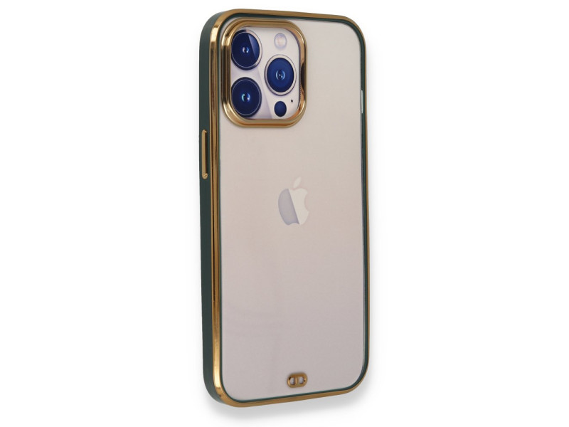 Newface iPhone 13 Pro Max Kılıf Liva Silikon - Yeşil
