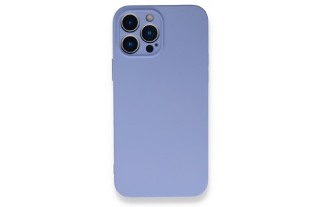 Newface iPhone 13 Pro Max Kılıf Nano içi Kadife Silikon - Lila
