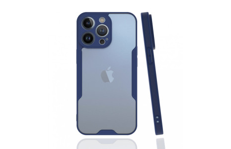 Newface iPhone 13 Pro Max Kılıf Platin Silikon - Lacivert