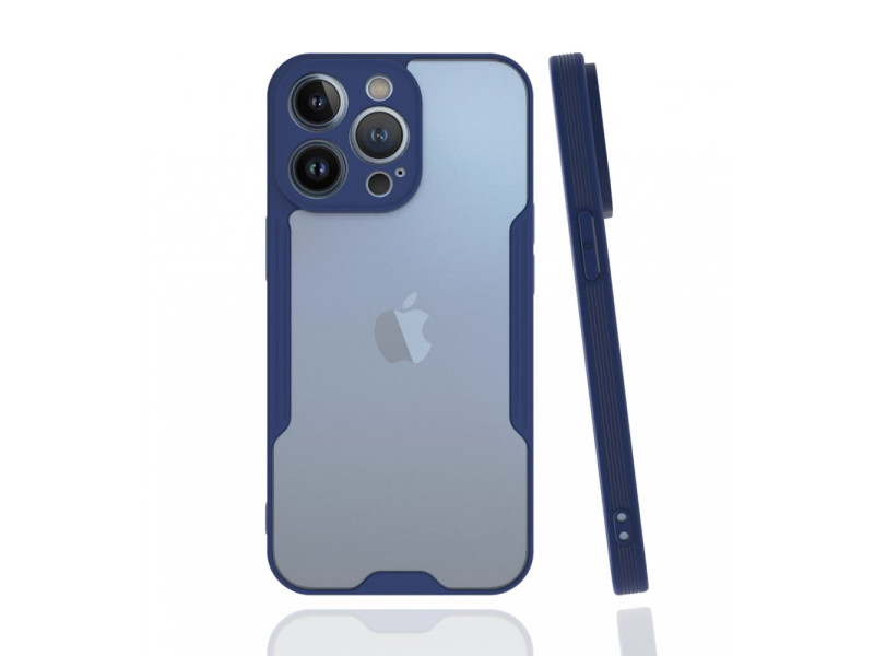 Newface iPhone 13 Pro Max Kılıf Platin Silikon - Lacivert