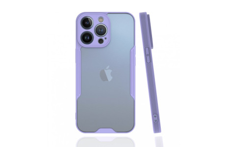 Newface iPhone 13 Pro Max Kılıf Platin Silikon - Lila