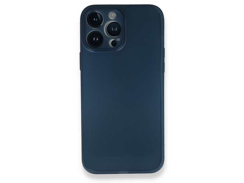 Newface iPhone 13 Pro Max Kılıf PP Ultra İnce Kapak - Mavi