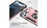 Newface iPhone 13 Pro Max Kılıf Zegna Yüzüklü Silikon Kapak - Rose