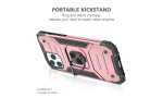 Newface iPhone 13 Pro Max Kılıf Zegna Yüzüklü Silikon Kapak - Rose