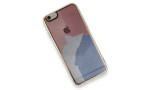 Newface iPhone 6 Kılıf Çiçekli Silikon - Pembe - Mavi