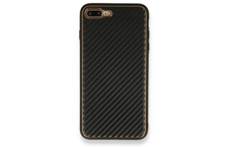Newface iPhone 7 Plus Kılıf Coco Karbon Silikon - Siyah