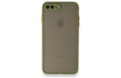 Newface iPhone 7 Plus Kılıf Montreal Silikon Kapak - Açık Yeşil