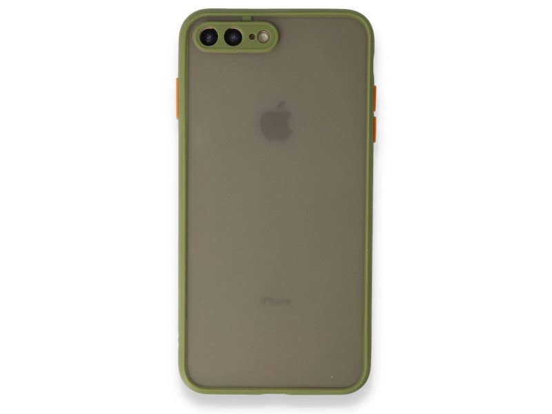 Newface iPhone 7 Plus Kılıf Montreal Silikon Kapak - Açık Yeşil