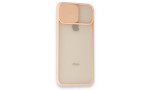 Newface iPhone SE 2020 Kılıf Palm Buzlu Kamera Sürgülü Silikon - Pembe