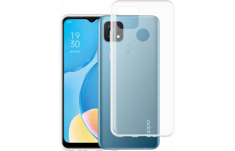 Newface Oppo A15S Kılıf Lüx Şeffaf Silikon