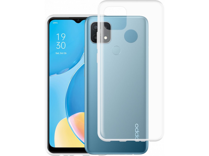 Newface Oppo A15S Kılıf Lüx Şeffaf Silikon