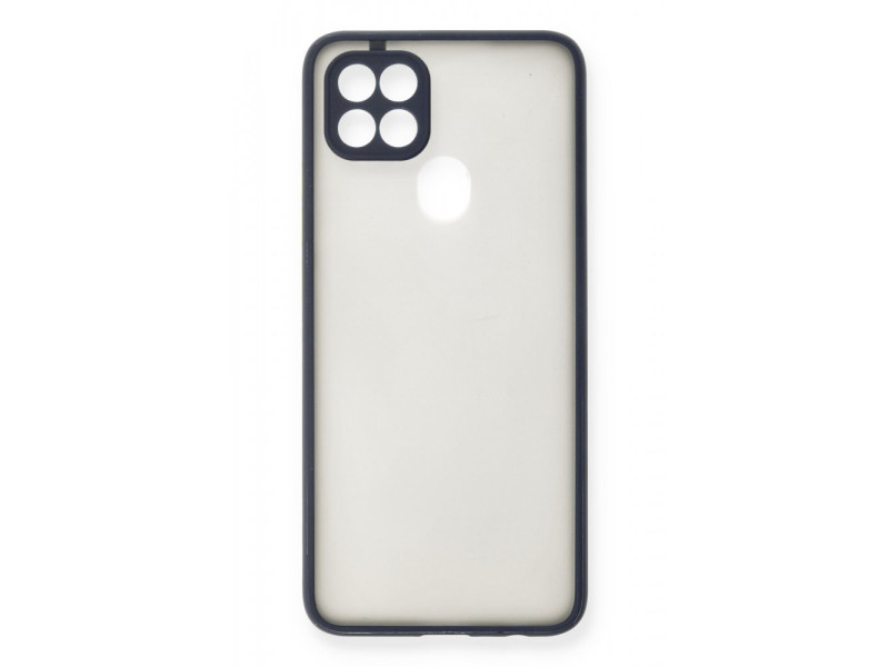 Newface Oppo A15S Kılıf Montreal Silikon Kapak - Lacivert