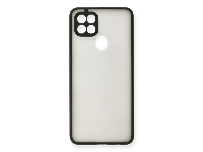 Newface Oppo A15S Kılıf Montreal Silikon Kapak - Siyah