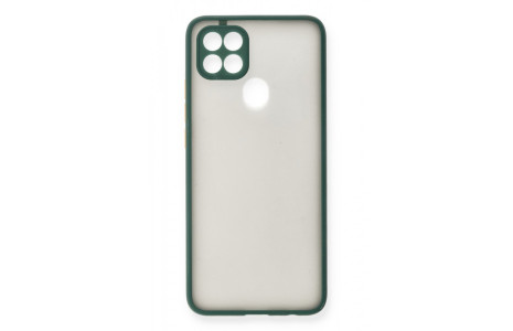 Newface Oppo A15S Kılıf Montreal Silikon Kapak - Yeşil