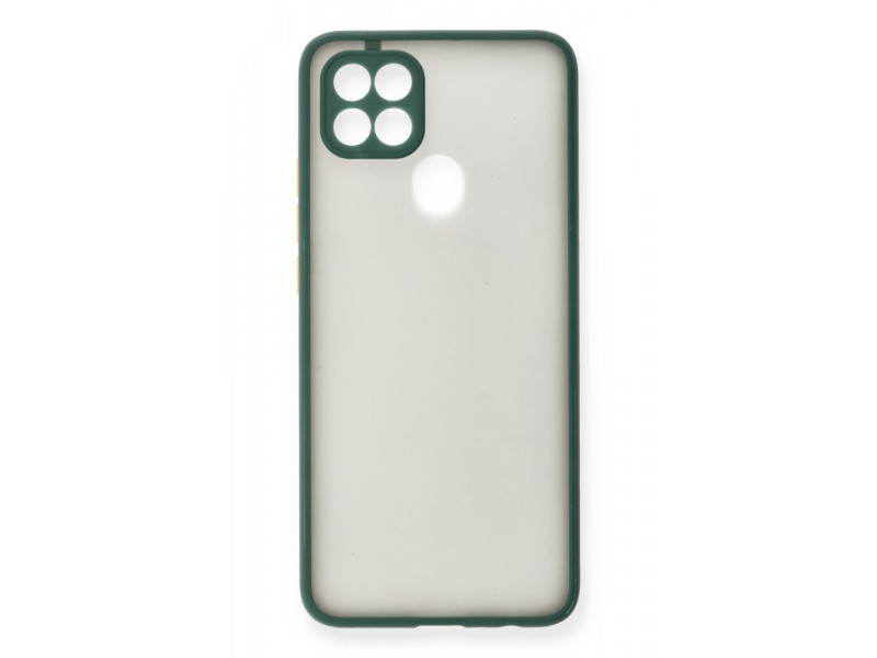 Newface Oppo A15S Kılıf Montreal Silikon Kapak - Yeşil