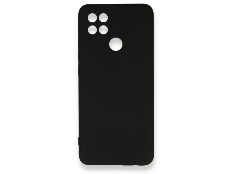 Newface Oppo A15S Kılıf Nano içi Kadife Silikon - Siyah