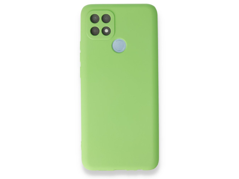 Newface Oppo A15S Kılıf First Silikon - Yeşil