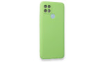 Newface Oppo A15S Kılıf First Silikon - Yeşil