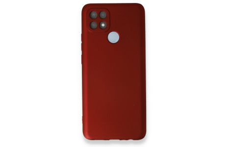 Newface Oppo A15S Kılıf First Silikon - Bordo
