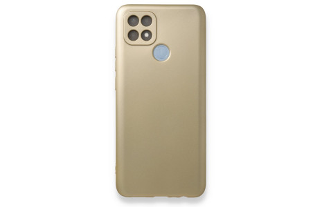 Newface Oppo A15S Kılıf First Silikon - Gold