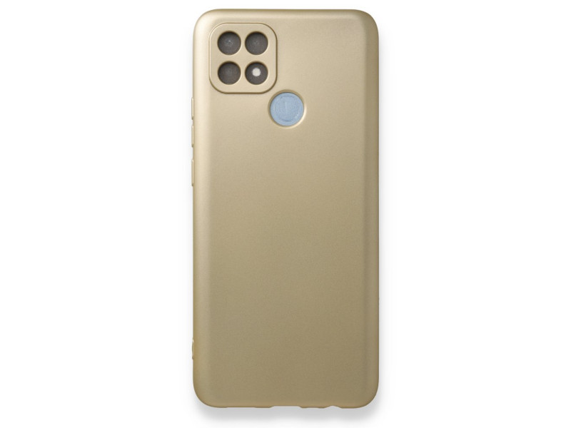 Newface Oppo A15S Kılıf First Silikon - Gold