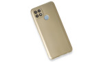 Newface Oppo A15S Kılıf First Silikon - Gold