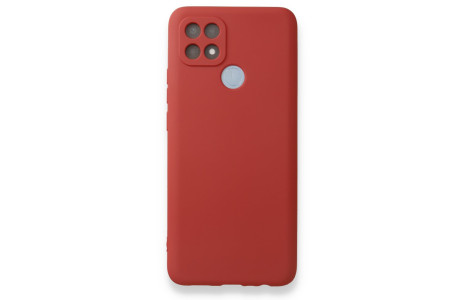 Newface Oppo A15S Kılıf First Silikon - Kiremit