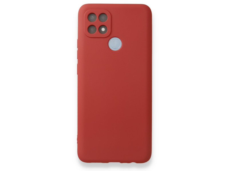 Newface Oppo A15S Kılıf First Silikon - Kiremit