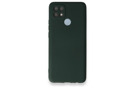 Newface Oppo A15S Kılıf First Silikon - Koyu Yeşil