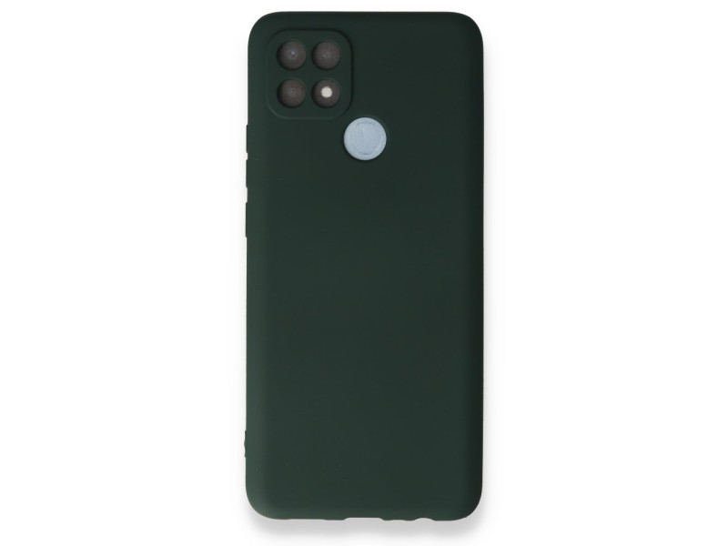 Newface Oppo A15S Kılıf First Silikon - Koyu Yeşil