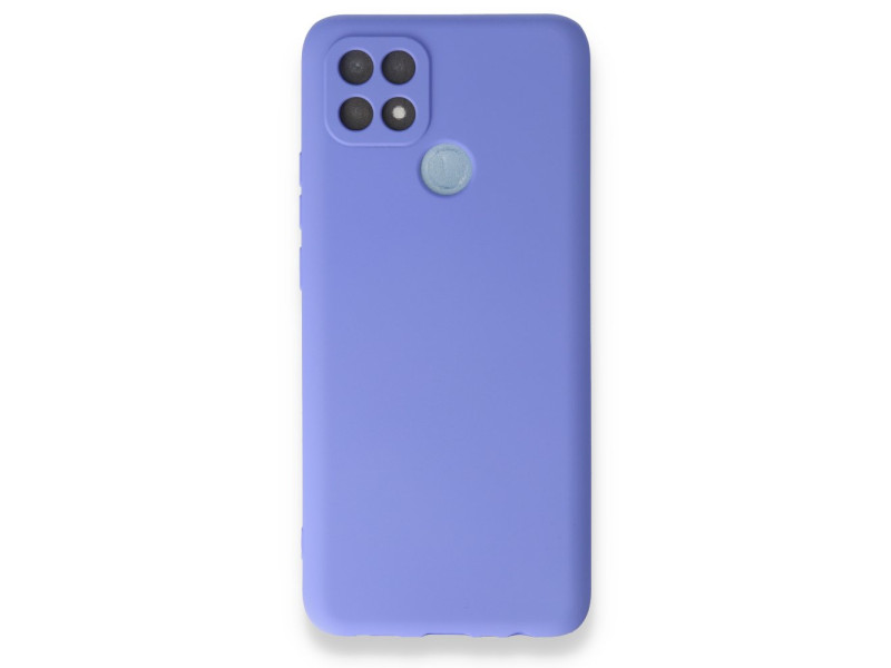 Newface Oppo A15S Kılıf First Silikon - Lila