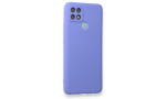 Newface Oppo A15S Kılıf First Silikon - Lila