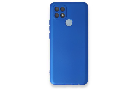 Newface Oppo A15S Kılıf First Silikon - Mavi