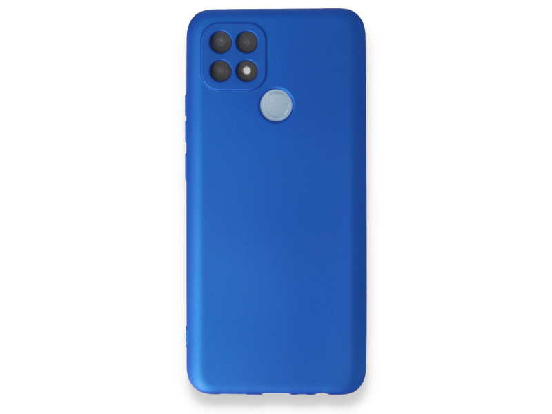 Newface Oppo A15S Kılıf First Silikon - Mavi