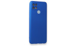 Newface Oppo A15S Kılıf First Silikon - Mavi