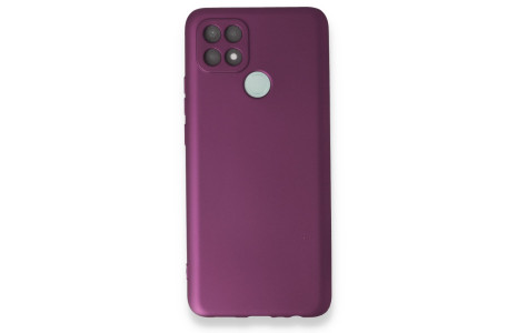 Newface Oppo A15 Kılıf First Silikon - Mürdüm