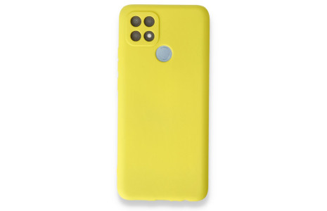 Newface Oppo A15S Kılıf First Silikon - Sarı